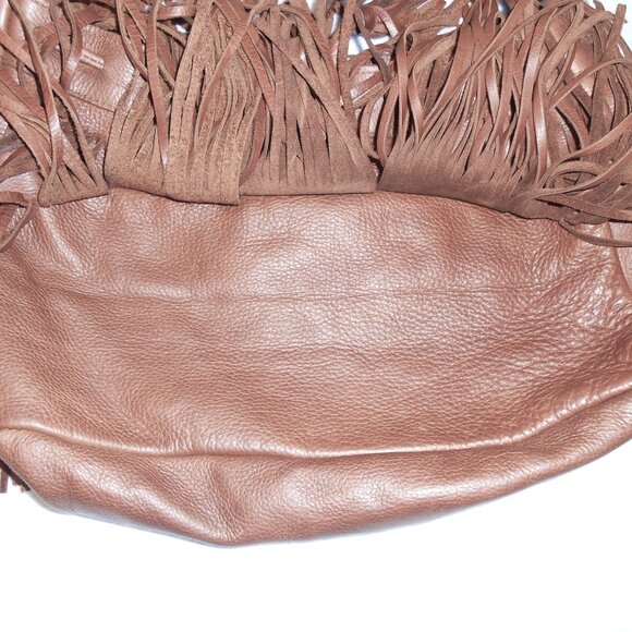 McFadin fringed leather shoulder / crossbody bag - Picture 8 of 13
